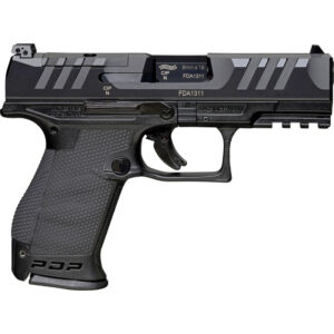 Pištoľ Walther PDP Compact 4" s polygonálnou hlavňou, nastaviteľnými mieridlami a ergonomickým dizajnom, kaliber 9mm Luger, dostupná na lov-arms.sk.