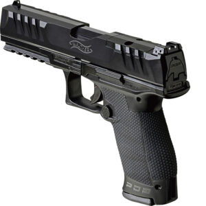 Pištoľ Walther PDP Compact 5" s polygonálnou hlavňou, nastaviteľnými mieridlami a ergonomickým dizajnom, kaliber 9mm Luger, dostupná na lov-arms.sk.