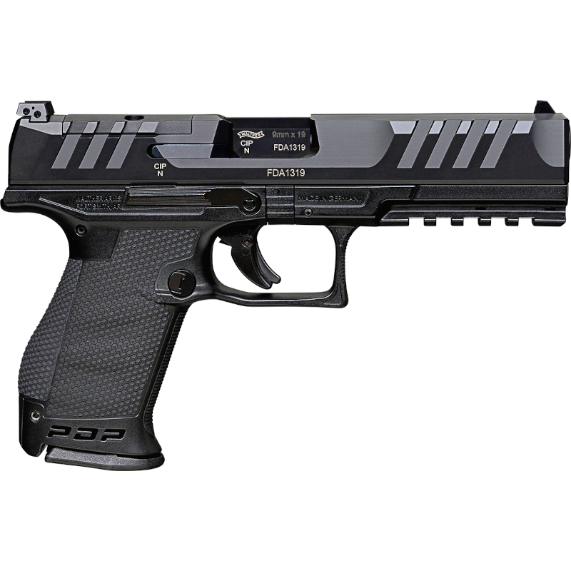 walther-pdp-compact-5-lov-arms-sk-2851695_2 Pištoľ Walther PDP Compact 5" s polygonálnou hlavňou, nastaviteľnými mieridlami a ergonomickým dizajnom, kaliber 9mm Luger, dostupná na lov-arms.sk.