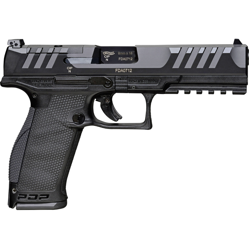 walther-pdp-fullsize-4.5-lov-arms-sk-2851741_3 Pištoľ Walther PDP Full Size 4.5" s polygonálnou hlavňou, nastaviteľnými mieridlami, pripravená na optiku a ko-witness, s bezpečnostnými prvkami a univerzálnym výrezom pre mieridlá, dostupná na lov-arms.sk.