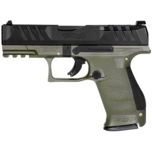 Pištoľ Walther PDP Compact 4" GREEN s polygonálnou hlavňou, nastaviteľnými mieridlami a ergonomickým dizajnom, kaliber 9mm Luger, dostupná na lov-arms.sk.