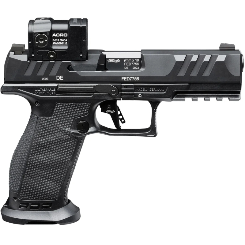 walther-pdp-4-5-professional-acro-lov-arms-sk-2880865_1 Walther PDP Full Size 4.5" Professional Acro s priamo namontovaným Acro red dot zameriavačom, dynamickým spúšťovým mechanizmom a moderným dizajnom, dostupná na lov-arms.sk.