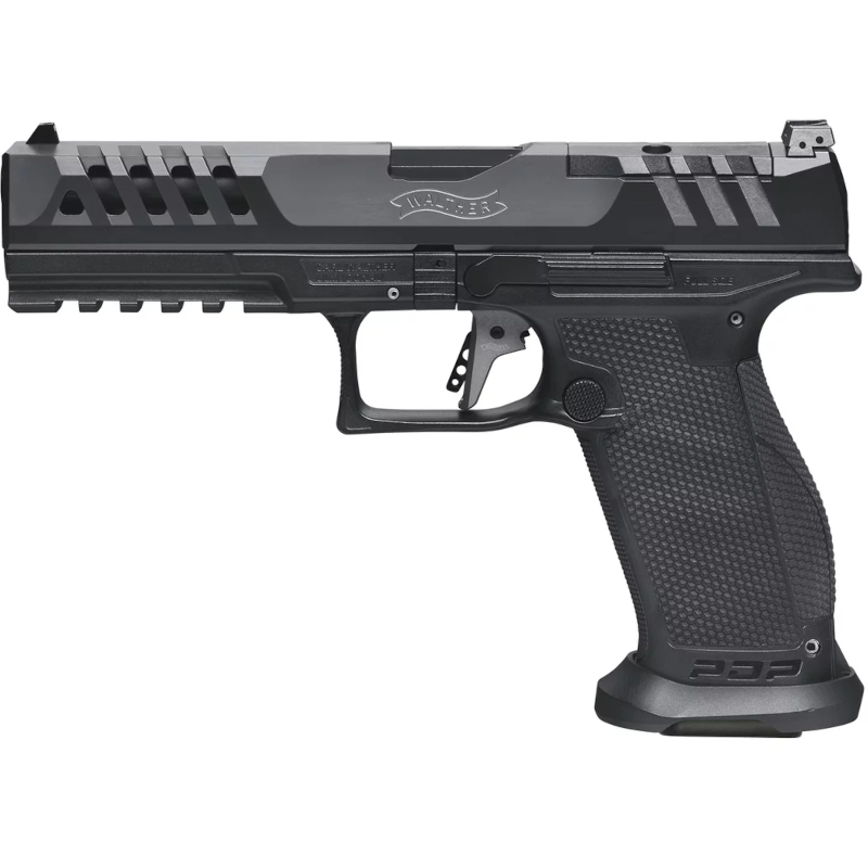 walther-pdp-4-match-polymer-lov-arms-sk-2878241 Polautomatická pištoľ Walther PDP 5" Match Polymer s dynamickým spúšťovým mechanizmom, polygonálnym drážkovaním hlavne a moderným dizajnom, dostupná na lov-arms.sk.