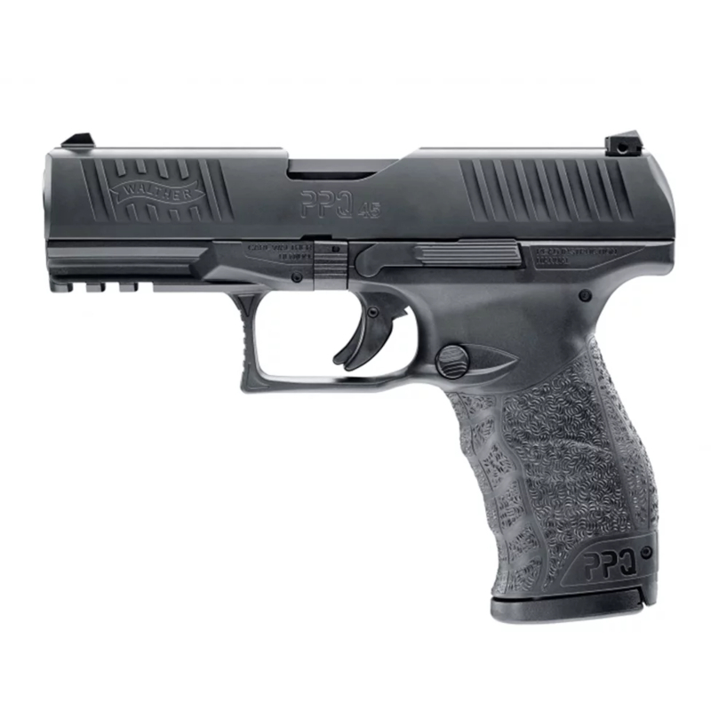 walther-ppq-m2-ps-4-25-kaliber-45-lov-arms-sk-2813785 Pištoľ WALTHER PPQ M2 PS 4.25" Kaliber.45 s moderným dizajnom, ergonomickou rukoväťou a vymeniteľnými chrbtovými časťami úchopu, dostupná na lov-arms.sk.