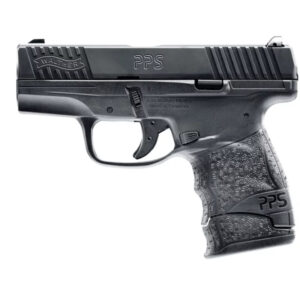 Pištoľ Walther PPS Police M2 PS 3.2" s čiernym polymérovým rámom, svetlovodnými mieridlami a kompaktným dizajnom na každodenné nosenie, dostupná na lov-arms.sk.