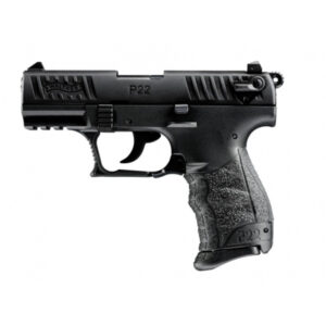 Pištoľ Walther P22Q Standard s kalibrom .22 l.r., kompaktným dizajnom a nastaviteľnými 3-dot mieridlami,dostupná na lov-arms.sk.