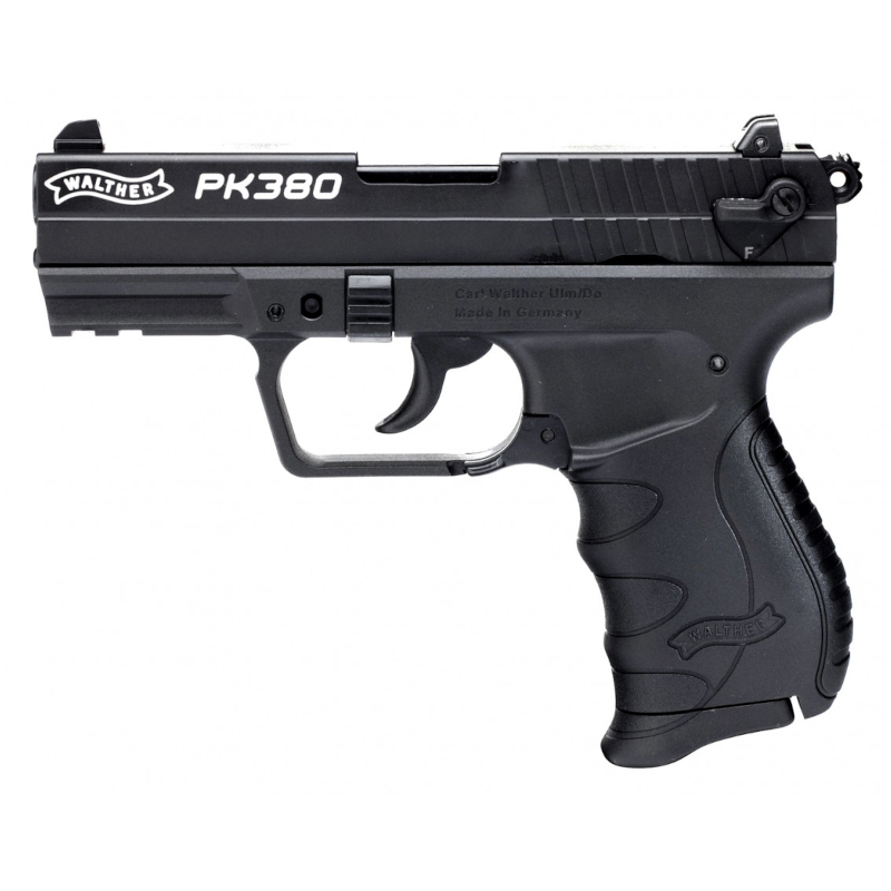 walther-pk-380-black-lov-arms-sk-2853329 Pištoľ Walther PK380 Black kompaktná samonabíjacia pištoľ kalibru .380 Auto s čiernym matným povrchom a ergonomickou rukoväťou, dostupná na lov-arms.sk.