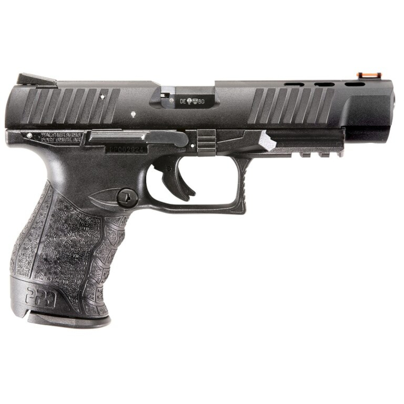 walther-ppq-m2-22lr-5-2853272-sk-2853299_1 Pištoľ Walther PPQ M2 22lr 5" - poloautomatická pištoľ s nastaviteľným plexi cieľnikom a Picatinny railom, dostupná na lov-arms.sk.