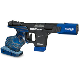 Walther GSP500 .22 LR športová pištoľ s anatomickou rukoväťou Blue Angel