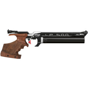 Walther LP500-E EXPERT – vzduchová pištoľ s elektronickou spúšťou a matchovou hlavňou